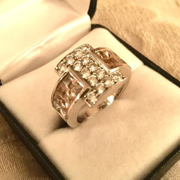 925 Sterling Silver Pink and Clear 925 Ring 🤩 - Picture 2 of 9